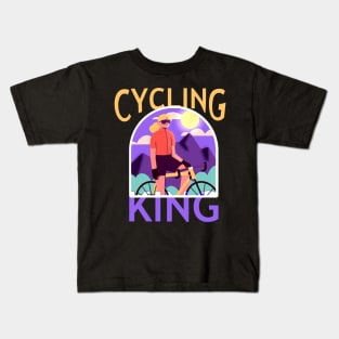 Cycling King Kids T-Shirt